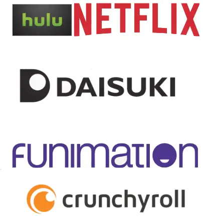 Berbagai Pilihan Platform Streaming Logo berbagai platform streaming anime