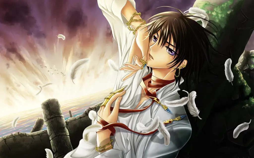 Foto pria yang telah diubah menjadi gaya anime Contoh lain hasil foto yang diubah menjadi anime