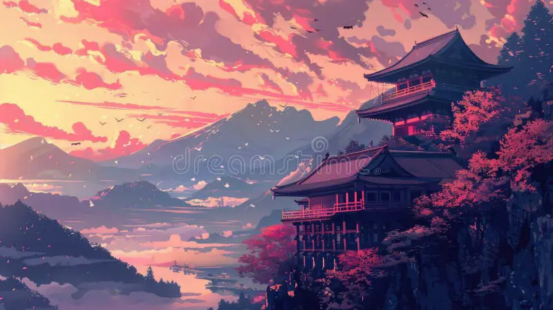 Jelajahi Dunia Anime yang Menawan Pemandangan Anime Jepang