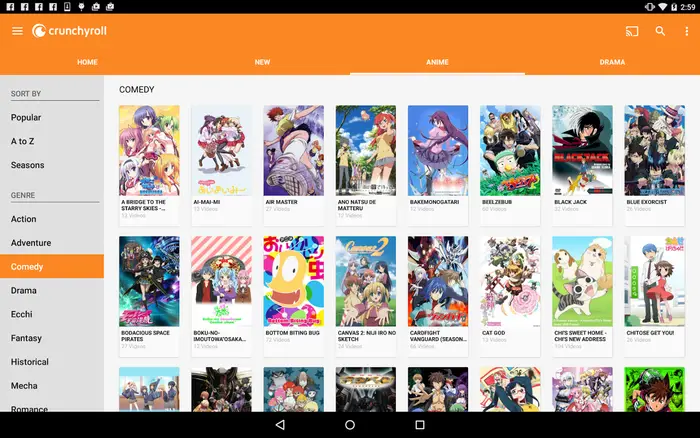 Layanan Streaming Anime Legal Gambar logo berbagai layanan streaming anime legal
